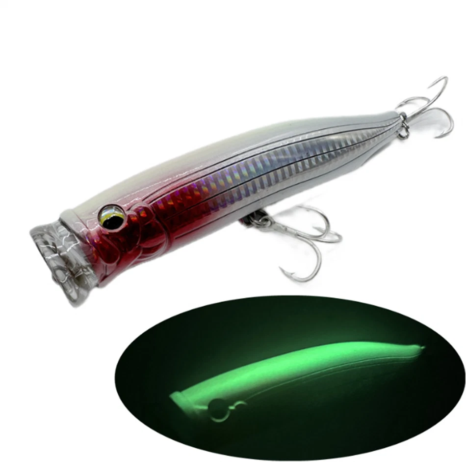 Señuelo de pesca atún 15 cm/58 g Trolling Popper Big Game Casting Topwater Jigging Foto 3 de 4