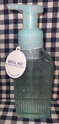 #ad #ad ALL NEW Green Floral Foaming Soap Dispenser Bath amp; Body Works SHIPS FREE $40.00