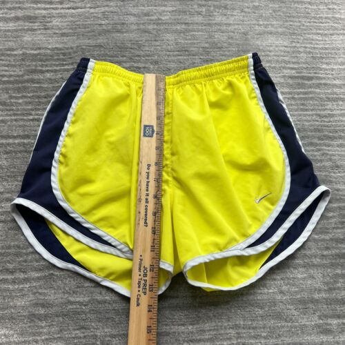 Nike Shorts Size S Youth Girls Dri-Fit Running Gym Active Workout Yellow - Picture 4 of 6
