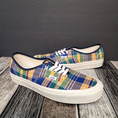 Zapatillas deportivas VANS Anaheim Factory 44 DX bajas de lona a cuadros para hombre talla 10