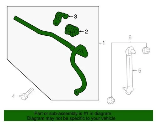 Genuine GM 2011-2017 Buick Chevrolet Verano Cruze Base Stabilizer Shaft 42750576 - Image 2 of 2