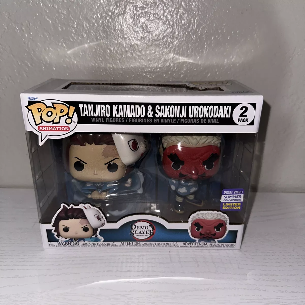 Tanjiro Kamado & Sakonji Urokodaki 2 Pack Funko Pop! - Demon Slayer 