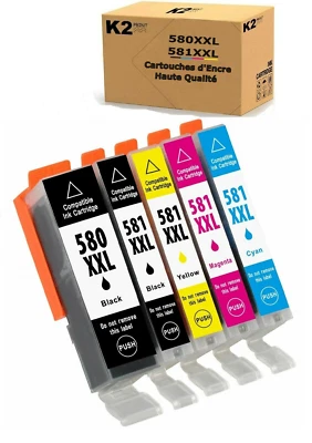 K2PRINT Cartouche Canon Pixma TS6150 TS6151 TS6250 TS6251 TS6350 TS6351 TS8250 TS8350