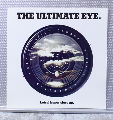 Leica Lenses Close Up The Ultimate Eye Brochure Pamphlet Advertisement