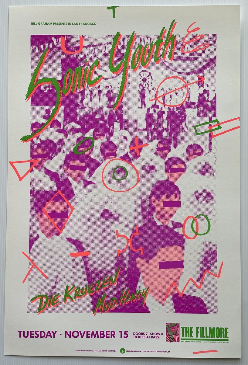 90s sonic youth ソニックユースkozik ポスター 90s sonic youth