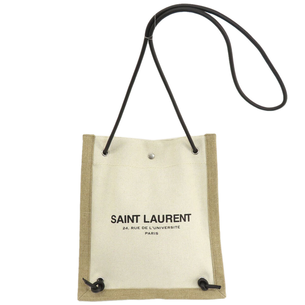 Borsa a tracolla SAINT LAURENT Università piatta 2WAY tela