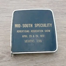 Memphis Tenn Mid South Specialty VTG Lufkin 6 Ft Advertising Measuring Tape USA