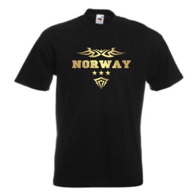 T-Shirt NORWEGEN (Norway) Ländershirt Fanshirt bedruckt S-5XL (WMS06-44a)