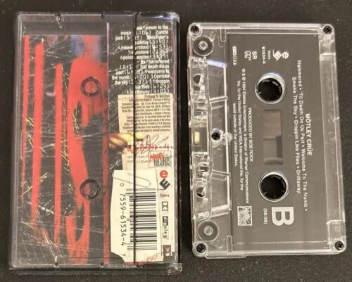 Mötley Crüe Self Titled 61534–4 Cassette Tape Power To The Music (Elektra 1994) - Picture 2 of 10