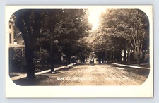 Postcard RPPC New York Lowville NY Elm Street Dirt Road Horse Pre-1907 Unposted