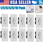 Electrical Outlet Panel Wall Socket AC Power Receptacle w/ USB-C USB-A Port Lot