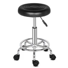 Round Adjustable Salon Rolling Stool for Hairdressing Spa Salon Beauty Tattoo