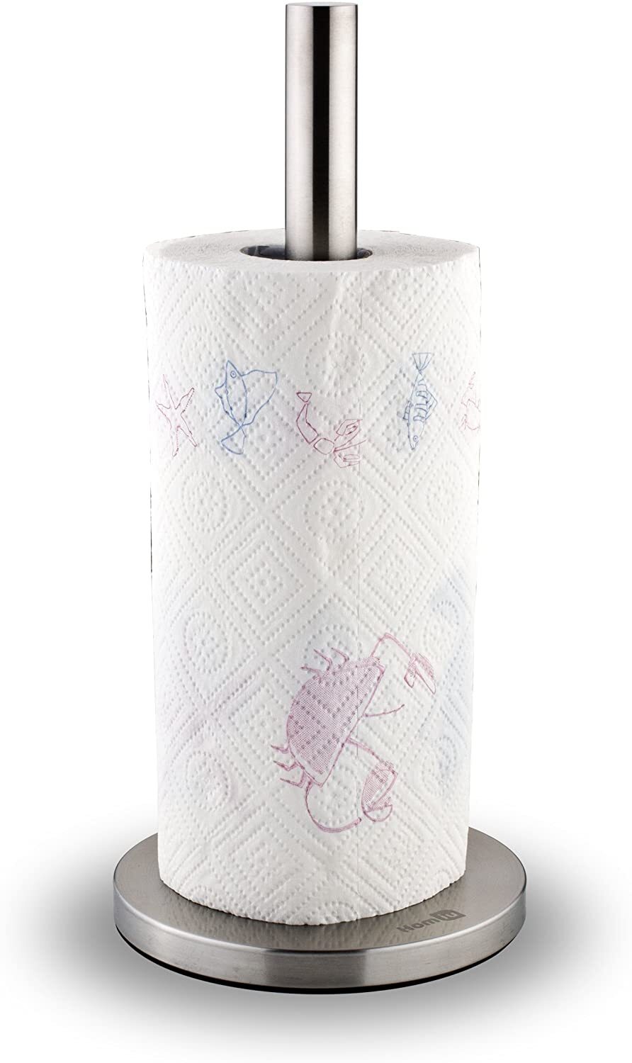 Kitchen Roll Holder Set Homiu Stainless Steel Silver Free Standing Towel Home