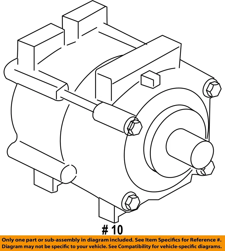 Compressor AC usado serve para: 2005 Ford Ranger exc. veículo elétrico grau 6-183 3.0 - Imagem 4 de 4