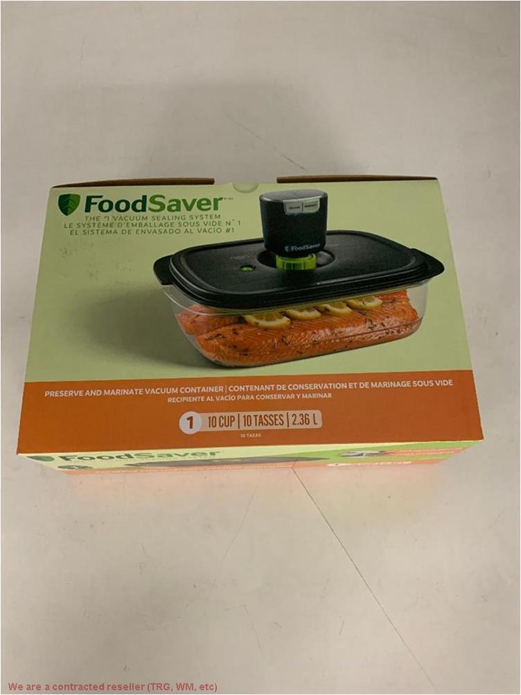 FoodSaver Preserve & Marinate Vacuum Container, 10 Cup, Clear