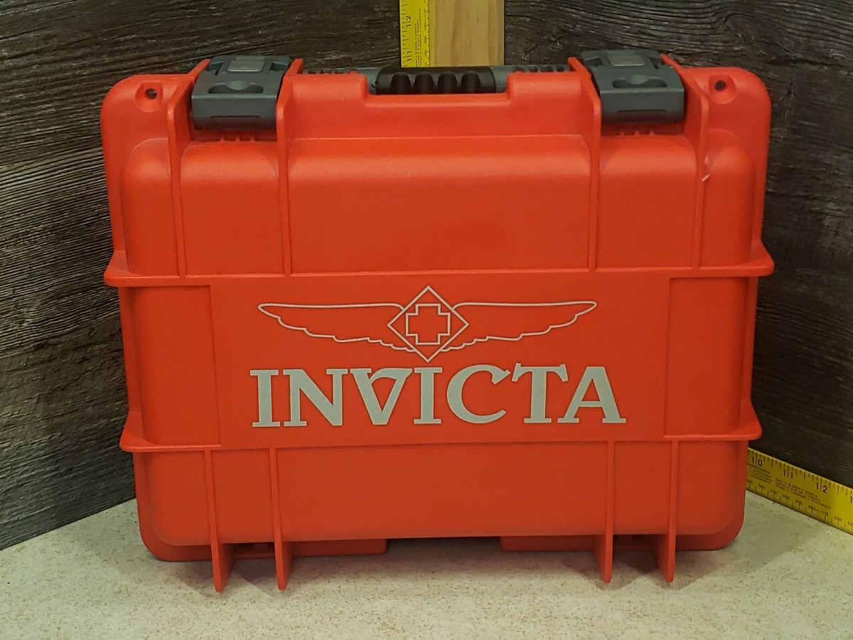 Used Invicta Impact Resistant Red Collector Case/Watch Box
