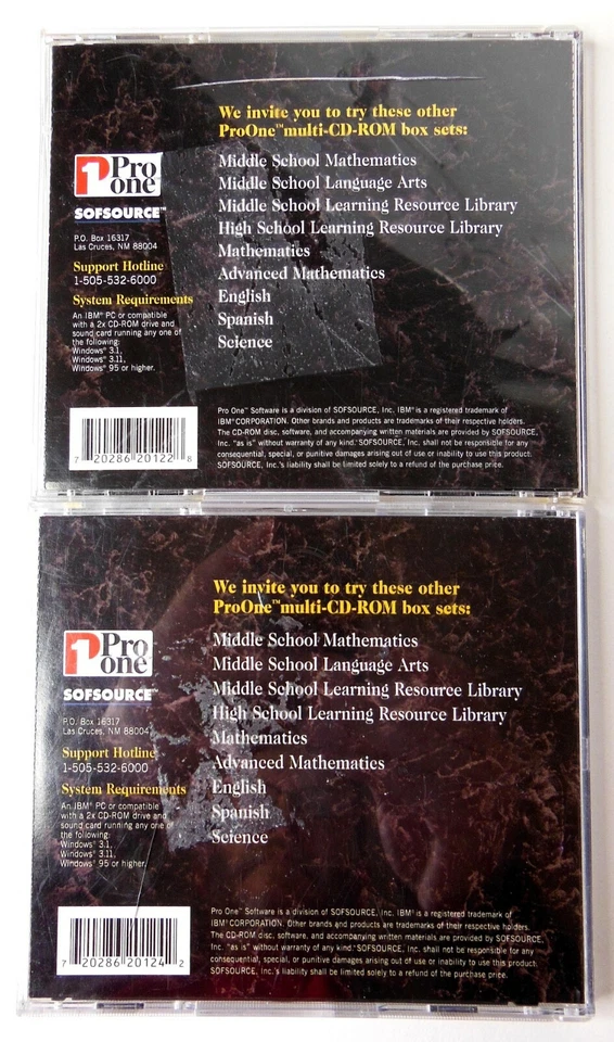 Multimedia Biology I and II CD Pro One Sofsource Windows 3.1 or 95 Homeschool - Image 2 of 3