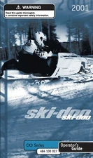 Ski-Doo Owners Manual Book Guide CK3 Series 2001 MACH Z TECH PLUS