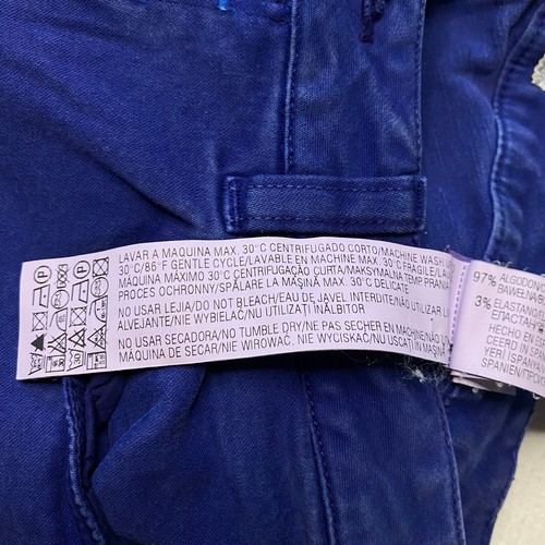 Zara Basic Dept Womens Jeans sz 6 Blue Skinny Jegging Lightweight Stretch Casual - Picture 8 of 14