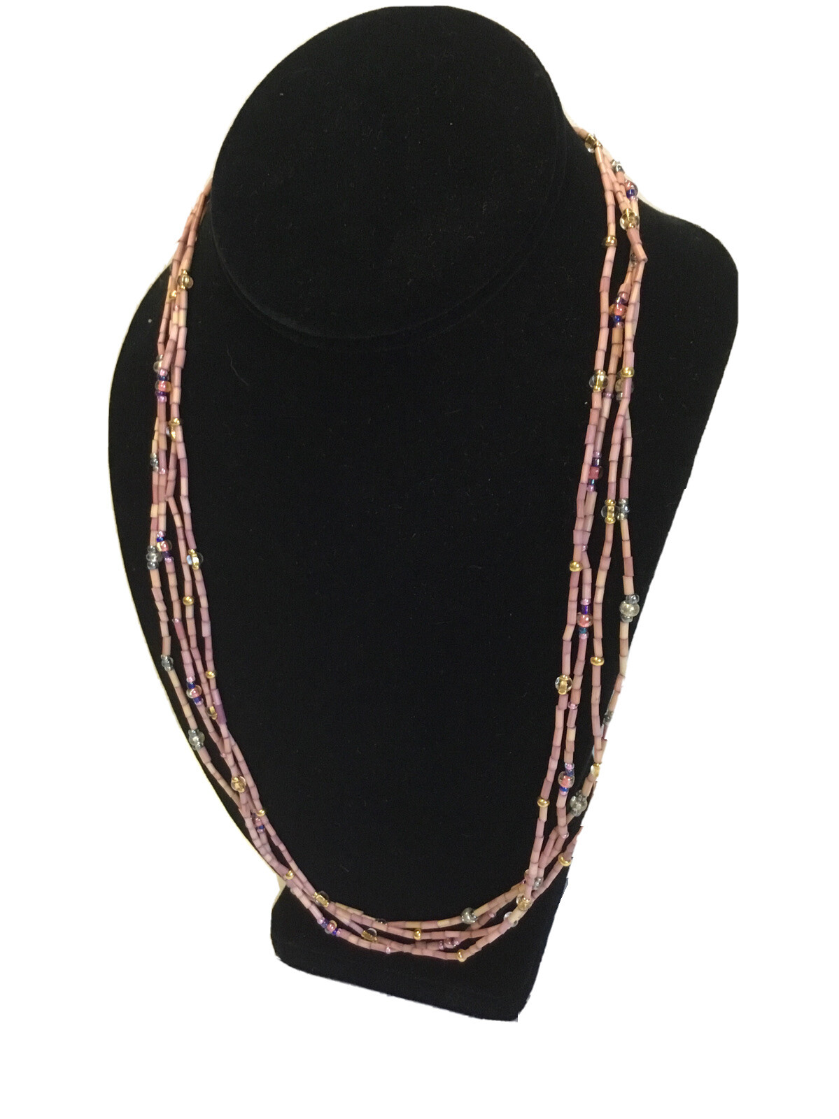 Lot of 3 Handmade African Zulu Grass Necklaces Leaky Collection w Beads