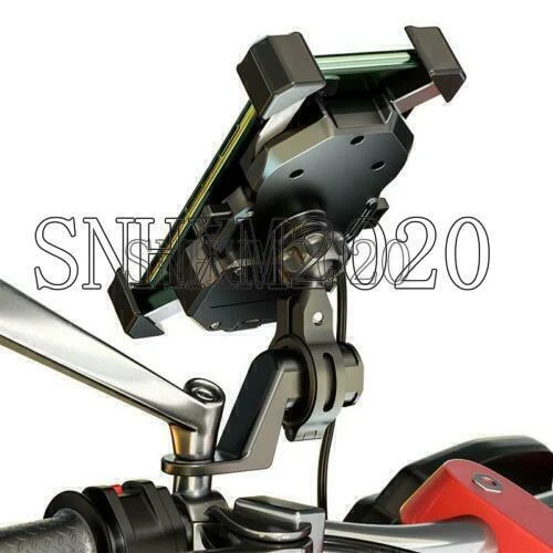 Wireless Charger Phone Holder Mount For Yamaha V-Star 250 650 950 1100 1300 Foto 3 de 4