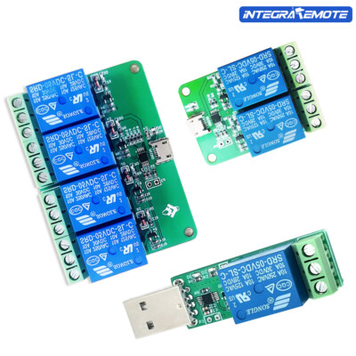 HID Drive free Plug&Play USB 1/2/4CH 5V Relay Module 10A 250V AC / 10A 30V DC