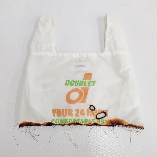 doublet BURNING EMBROIDERY SUPERMARKET BAG 22AW55BG37 Mini Tote