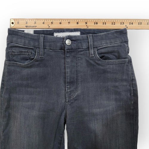 Pantalones de mezclilla Frank & Eileen Sligo para mujer 27 gris lavado tiro alto ajustados elásticos $298 - Imagen 17 de 17
