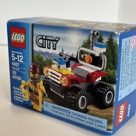 LEGO CITY Forest Fire ATV Truck Fireman Fighter Minifigure Set New Retired 4427