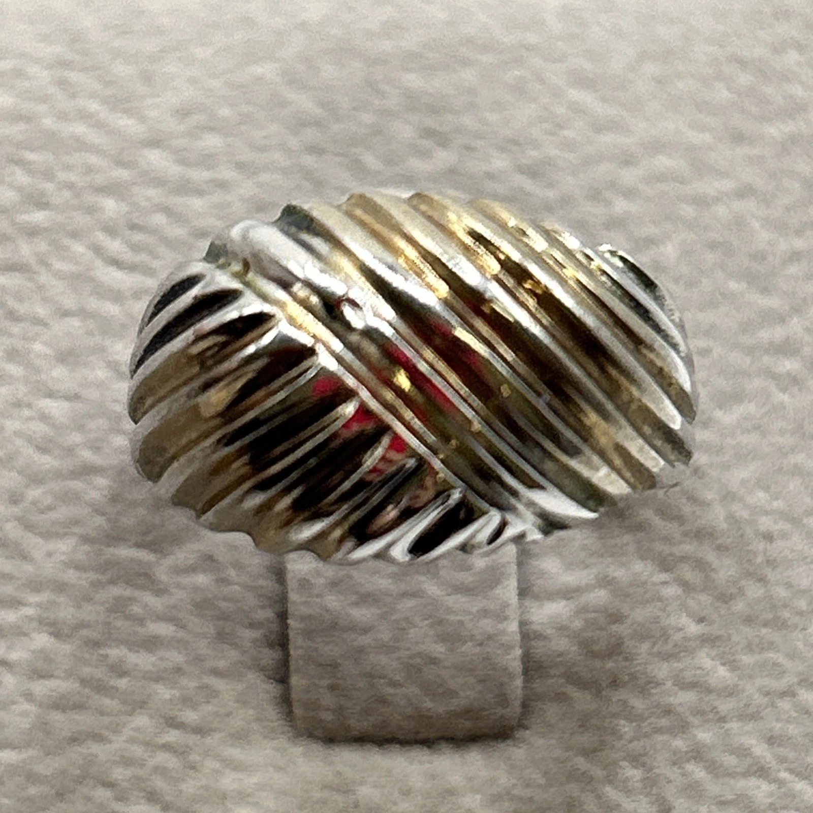 Bague vintage fantaisie  Argenté  . Taille 53