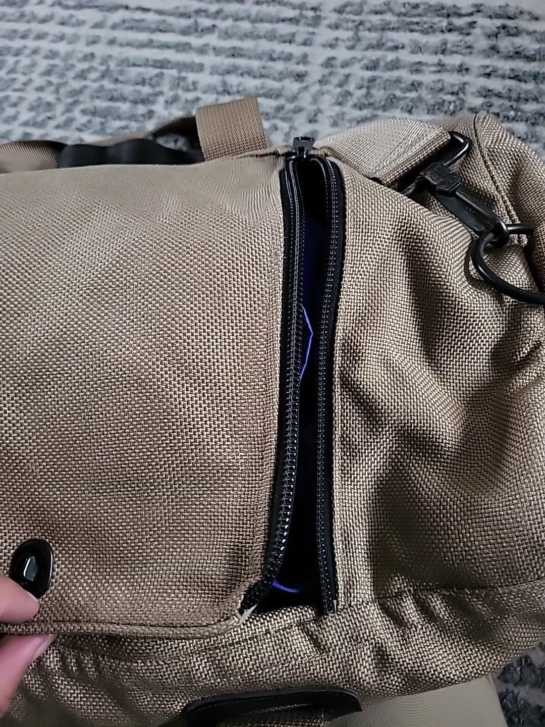 L. L. Bean  Heavy Canvas & Leather Duffle Travel Bag 