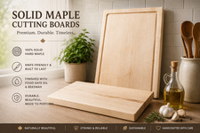 Reversible Solid Maple Cutting Board