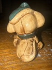 Vintage Porcelain Christmas Mouse Figurine With Green Hat & Scarf Small 3 Inches — photo 3