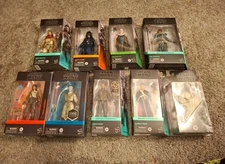 Lot of 9 Star Wars Black Series 6" Action Figure Darth Vader Dagan Gera Osha