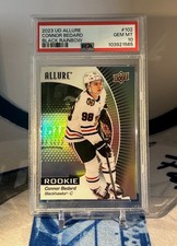 2023-24 Upper Deck Allure Connor Bedard ROOKIE CARD BLACK RAINBOW VARIANT PSA 10