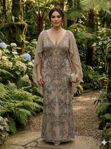 chinese dress ladies The Emma Infinity Dress in Striped Floral Lace Off White / M main image 1