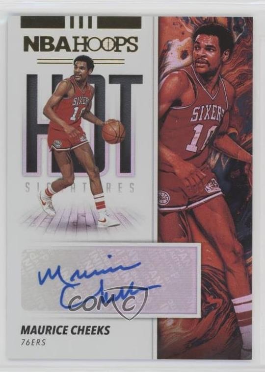 2019-20 Panini NBA Hoops Hot Signatures Maurice Cheeks #HS-MCK Auto HOF 04u1