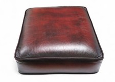 Chesterfield Leather Cushion Real Leather Red Oxblood Premium Quality