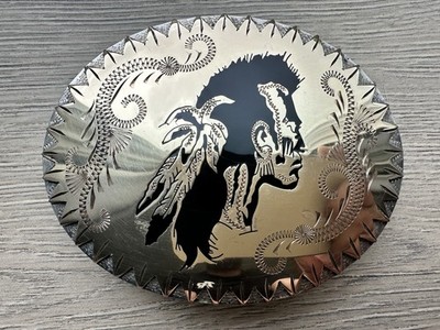 Johnson & Held Indian Native Buckle Rare - 100% Handcrafted Denver CO.