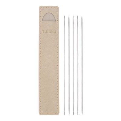 5Pcs Extra Fine Knitting Needles 1.5mm Dia 14cm Length Mini Double Pointed