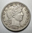 1914-D  BARBER QUARTER  XF  #1939