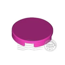 2x LEGO 14769 Tile Round 2x2 Dark Pink | 6174946, aka 4150