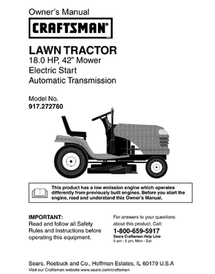 #ad #ad Craftsman 2022 Lawn Tractor Complete Owner’s Manual $25.00