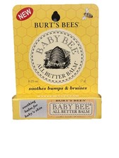 Burt's Bees Baby Bee All Better Balm Stick Soothes Bumps  Bruises New in Box