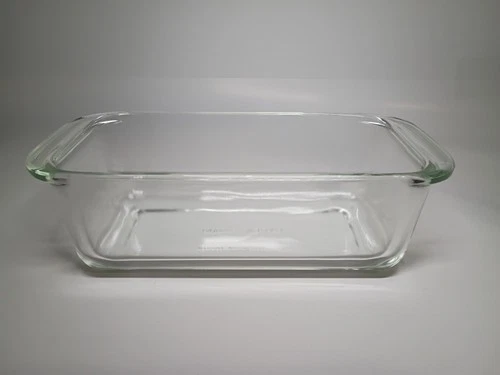 Vintage Pyrex 213 Clear Glass Loaf Pan Bread Baking Dish 1.5 QT 8.5x4.5x2.5 USA