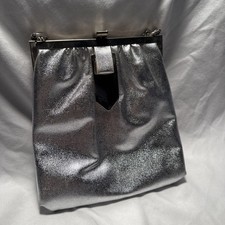 Vintage Art Deco Womens evening hand bag Silver