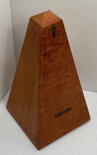 Vintage Seth Thomas Methronome De Maelzel No-7 Wood Wind Up Music Timer Working