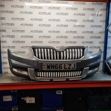 SKODA YETI MK1 FL COMPLETE FRONT BUMPER GREY LF7M 2014-2017 CHECK PICTURES