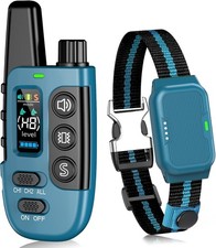 Shock Collar for Dogs, IP67 Waterproof Dog Training Collar with Remote Control,