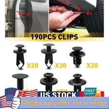 380Pcs Bumper Clips Retainer Auto Car Rivets Fastener Fender Push Pin Trim USA
